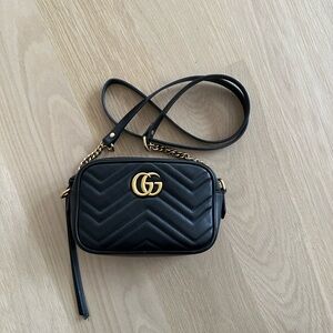 GG Gucci Marmont Mini Crossbody Bag